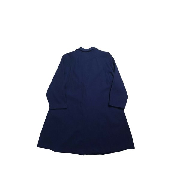Yohji Yamamoto AW1996 (38/M-L) Impermeable Wool Coat - Navy Blue - Picture 6 of 6